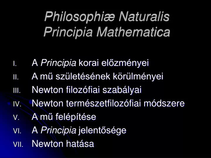 philosophi naturalis principia mathematica