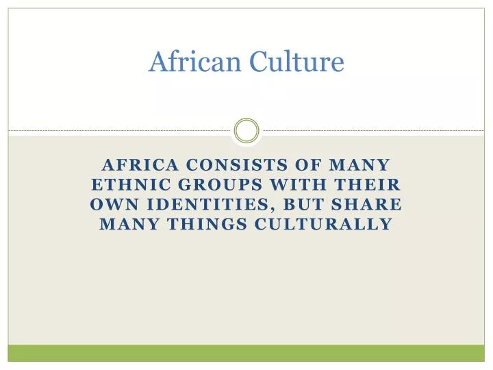 african culture