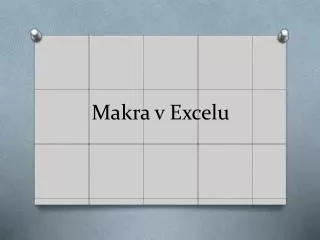 makra v excelu