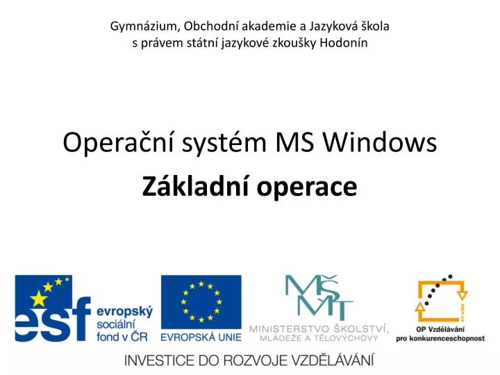 gymn zium obchodn akademie a jazykov kola s pr vem st tn jazykov zkou ky hodon n