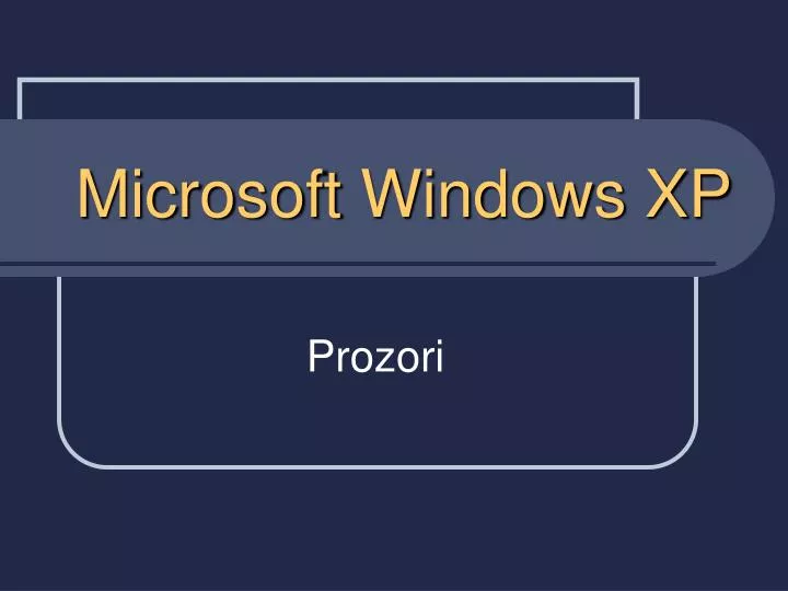 microsoft windows xp