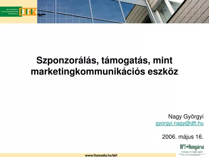 szponzor l s t mogat s mint marketingkommunik ci s eszk z