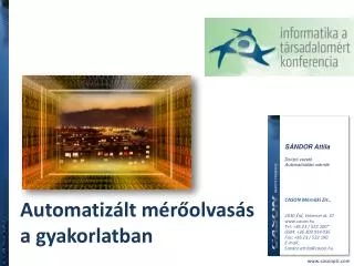 automatiz lt m r olvas s a gyakorlatban