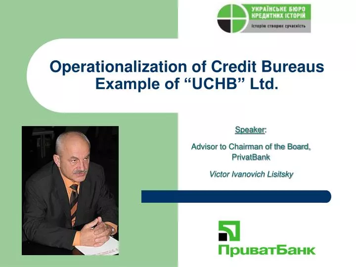 operationalization of credit bureaus example of uchb ltd