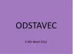 ODSTAVEC - slide 1