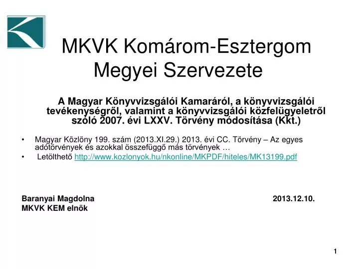 mkvk kom rom esztergom megyei szervezete