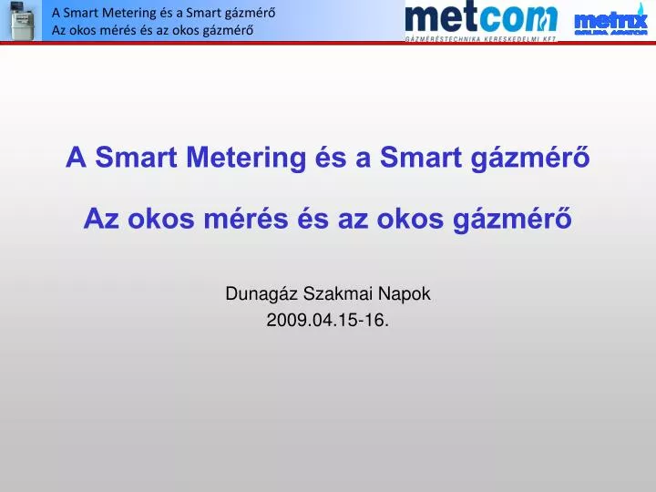 a smart metering s a smart g zm r az okos m r s s az okos g zm r