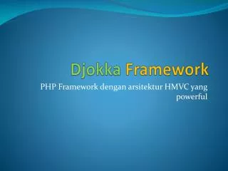 djokka framework