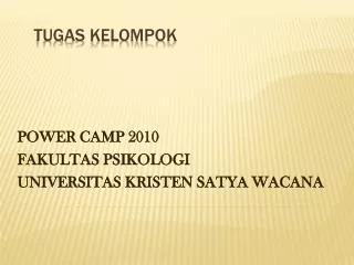 power camp 2010 fakultas psikologi universitas kristen satya wacana