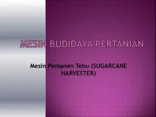 mesin budidaya pertanian
