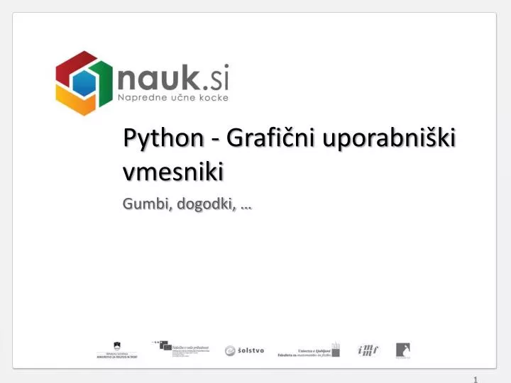 python grafi ni uporabni ki vmesniki