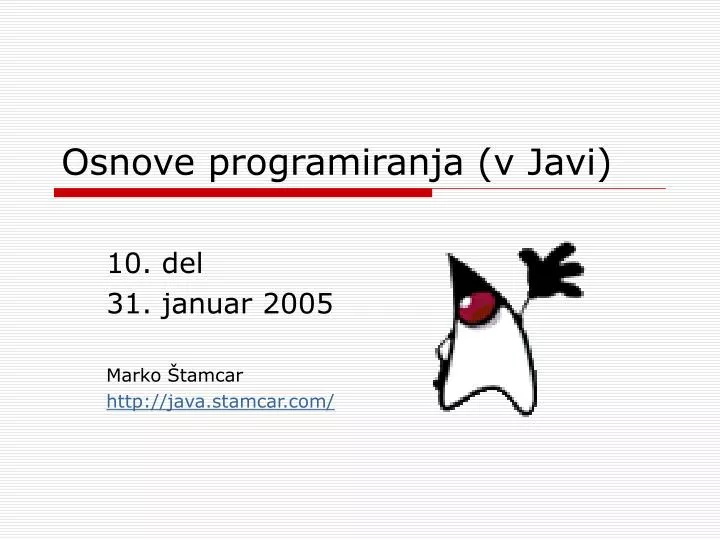 osnove programiranja v javi