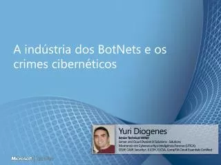 a ind stria dos botnets e os crimes cibern ticos