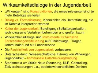 wirksamkeitsdialoge in der jugendarbeit