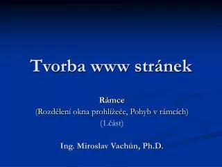 tvorba www str nek