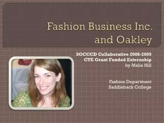 Fashion Business Inc. and Oakley