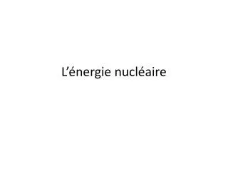 l nergie nucl aire