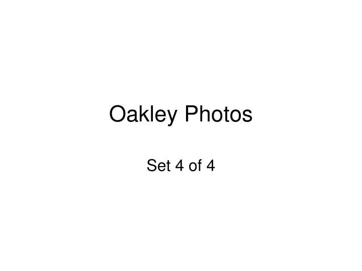 oakley photos