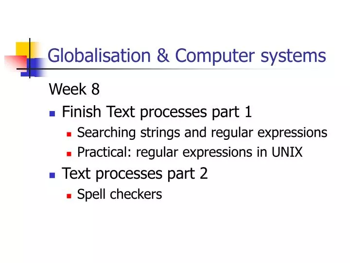 globalisation computer systems