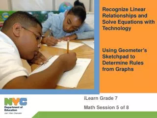 iLearn Grade 7 Math Session 5 of 8