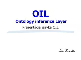 oil o ntology inference layer