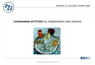 rapport till alcohol update 2009