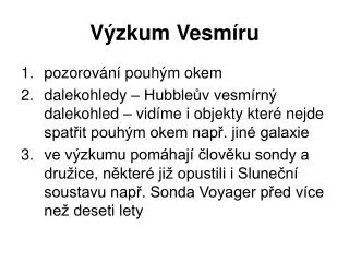 v zkum vesm ru