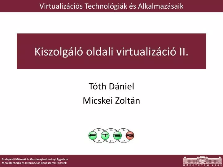 kiszolg l oldali virtualiz ci i i