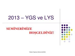 2013 ygs ve lys