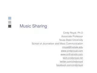 Music Sharing