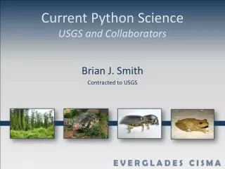 Current Python Science USGS and Collaborators