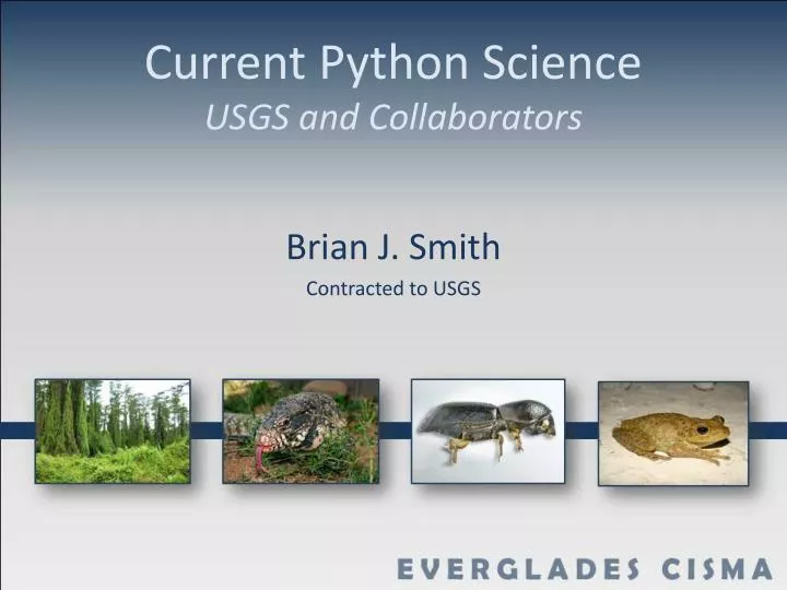current python science usgs and collaborators