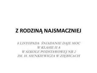 z rodzin najsmaczniej