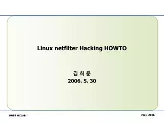 linux netfilter hacking howto