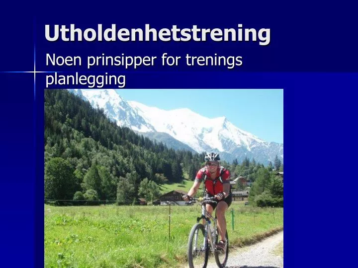 utholdenhetstrening