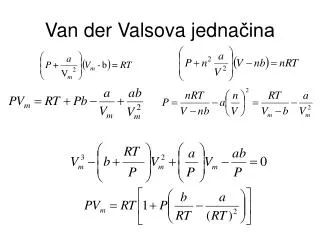 van der valsova jedna ina