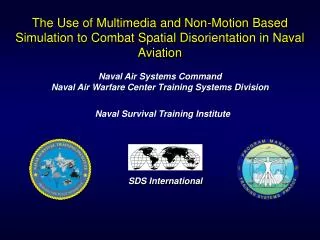 Naval Air Systems Command Naval Air Warfare Center Training Systems Division