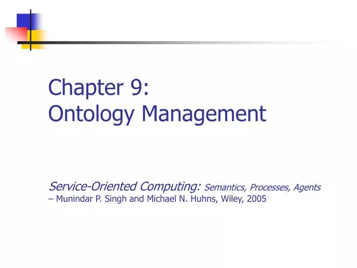 chapter 9 ontology management