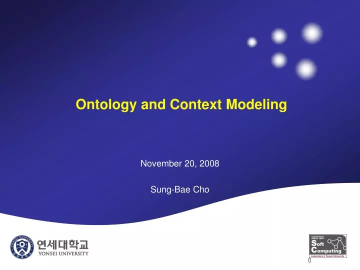 ontology and context modeling