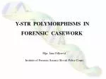 Y-STR POLYMORPHISMS IN FORENSIC CASEWORK - slide 1