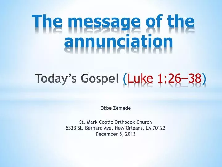 the message of the annunciation today s gospel luke 1 26 38