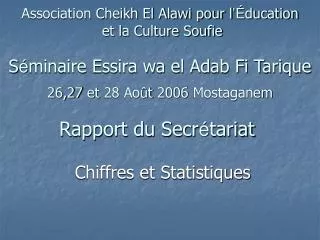 rapport du secr tariat