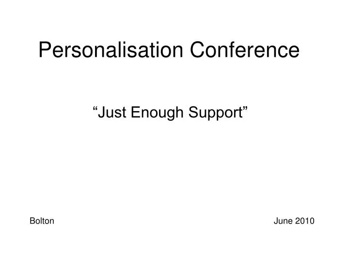 personalisation conference