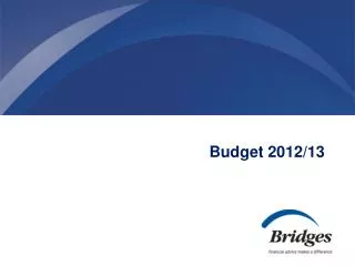 Budget 2012/13