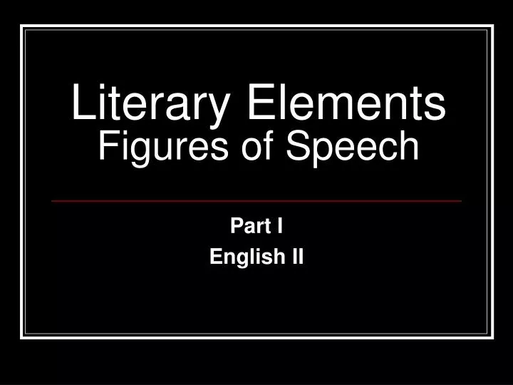 literary elements figures of speech