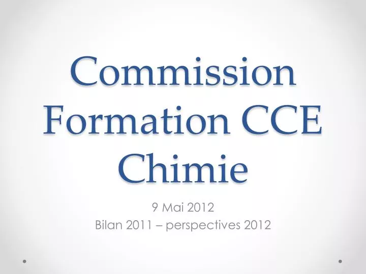 commission formation cce chimie