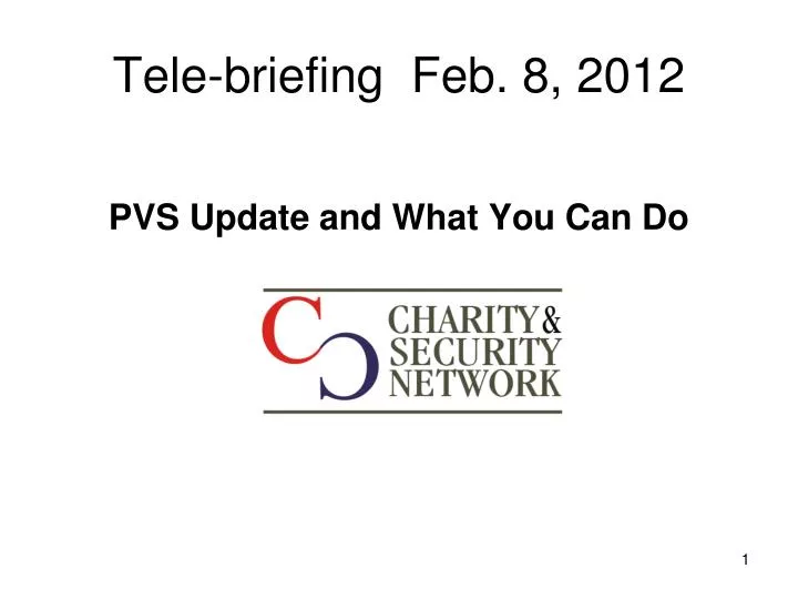 tele briefing feb 8 2012