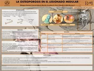 LA OSTEOPOROSIS EN EL LESIONADO MEDULAR