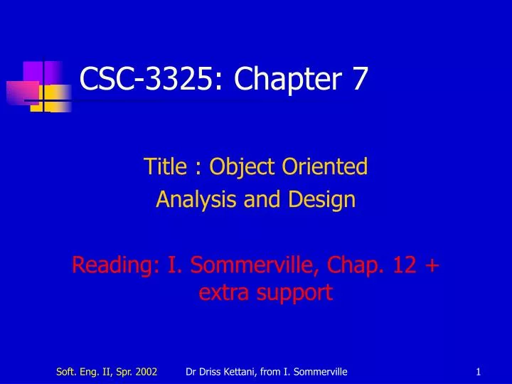 csc 3325 chapter 7