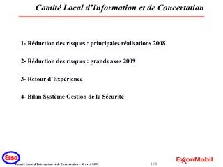comit local d information et de concertation